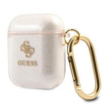Заредете изображение във визуализатора на галерията – Guess GUA2UCG4GD AirPods cover złoty/gold Glitter Collection - TopMag

