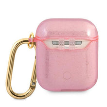 Заредете изображение във визуализатора на галерията – Guess GUA2UCG4GP AirPods cover różowy/pink Glitter Collection - TopMag
