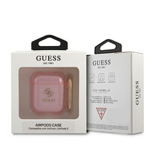 Заредете изображение във визуализатора на галерията – Guess GUA2UCG4GP AirPods cover różowy/pink Glitter Collection - TopMag
