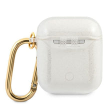 Заредете изображение във визуализатора на галерията – Guess GUA2UCG4GT AirPods cover Transparent Glitter Collection - TopMag
