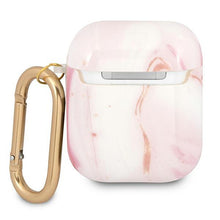 Заредете изображение във визуализатора на галерията – Guess GUA2UNMP AirPods cover różowy/pink Marble Collection - TopMag
