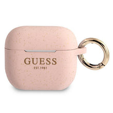 Заредете изображение във визуализатора на галерията – Guess GUA3SGGEP AirPods 3 cover różowy/pink Silicone Glitter - TopMag
