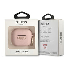 Заредете изображение във визуализатора на галерията – Guess GUA3SGGEP AirPods 3 cover różowy/pink Silicone Glitter - TopMag
