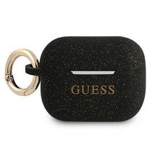 Заредете изображение във визуализатора на галерията – Guess GUAPSGGEK AirPods Pro cover czarny/black Silicone Glitter - TopMag
