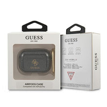 Заредете изображение във визуализатора на галерията – Guess GUAPUCG4GK AirPods Pro cover czarny/black Glitter Collection - TopMag
