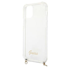 Заредете изображение във визуализатора на галерията – Guess GUHCP12LKC4GSGO iPhone 12 Pro Max 6,7" Transparent hardcase 4G Gold Chain - TopMag
