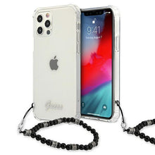 Заредете изображение във визуализатора на галерията – Guess GUHCP12LKPSBK iPhone 12 Pro Max 6,7" Transparent hardcase Black Pearl - TopMag

