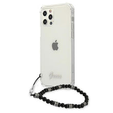 Заредете изображение във визуализатора на галерията – Guess GUHCP12LKPSBK iPhone 12 Pro Max 6,7" Transparent hardcase Black Pearl - TopMag
