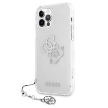 Заредете изображение във визуализатора на галерията – Guess GUHCP12LKS4GSI iPhone 12 Pro Max 6,7" Transparent hardcase 4G Silver Charms Collection - TopMag
