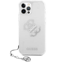 Заредете изображение във визуализатора на галерията – Guess GUHCP12LKS4GSI iPhone 12 Pro Max 6,7" Transparent hardcase 4G Silver Charms Collection - TopMag
