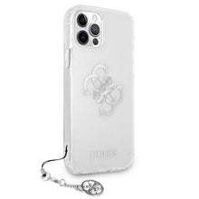 Заредете изображение във визуализатора на галерията – Guess GUHCP12LKS4GSI iPhone 12 Pro Max 6,7" Transparent hardcase 4G Silver Charms Collection - TopMag
