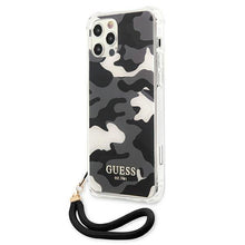 Заредете изображение във визуализатора на галерията – Guess GUHCP12LKSARBK iPhone 12 Pro Max 6,7" czarny/black hardcase Camo Collection - TopMag
