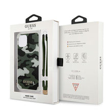 Заредете изображение във визуализатора на галерията – Guess GUHCP12LKSARKA iPhone 12 Pro Max 6,7" zielony/khaki hardcase Camo Collection - TopMag

