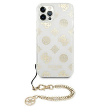 Заредете изображение във визуализатора на галерията – Guess GUHCP12LKSPEGO iPhone 12 Pro Max 6,7" złoty/gold hardcase Peony Chain Collection - TopMag
