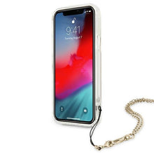 Заредете изображение във визуализатора на галерията – Guess GUHCP12LKSPEGO iPhone 12 Pro Max 6,7" złoty/gold hardcase Peony Chain Collection - TopMag
