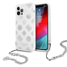 Заредете изображение във визуализатора на галерията – Guess GUHCP12LKSPESI iPhone 12 Pro Max 6,7" srebrny/silver hardcase Peony Chain Collection - TopMag
