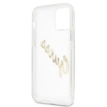 Заредете изображение във визуализатора на галерията – Guess GUHCP12LKTRSVGO iPhone 12 Pro Max 6,7" Transparent hardcase Vintage Script Gold - TopMag
