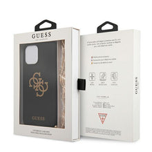 Заредете изображение във визуализатора на галерията – Guess GUHCP12LLSC4GBK iPhone 12 Pro Max 6,7" czarny/black hardcase 4G Gold Chain Collection - TopMag
