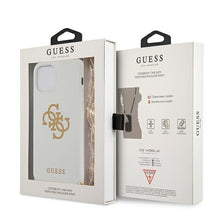 Заредете изображение във визуализатора на галерията – Guess GUHCP12LLSC4GWH iPhone 12 Pro Max 6,7" biały/white hardcase 4G Gold Chain Collection - TopMag
