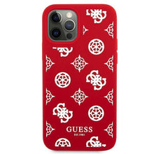 Заредете изображение във визуализатора на галерията – Guess GUHCP12LLSPEWRE iPhone 12 Pro Max 6,7" czerwony/red hard case Peony Collection - TopMag
