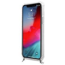 Заредете изображение във визуализатора на галерията – Guess GUHCP12MKC4GSSI iPhone 12/12 Pro 6,1" Transparent hardcase 4G Silver Chain - TopMag
