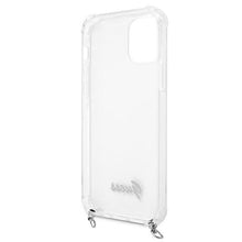 Заредете изображение във визуализатора на галерията – Guess GUHCP12MKC4GSSI iPhone 12/12 Pro 6,1" Transparent hardcase 4G Silver Chain - TopMag
