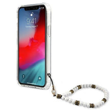 Заредете изображение във визуализатора на галерията – Guess GUHCP12MKPSWH iPhone 12/12 Pro 6,1" Transparent hardcase White Pearl - TopMag
