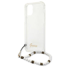 Заредете изображение във визуализатора на галерията – Guess GUHCP12MKPSWH iPhone 12/12 Pro 6,1" Transparent hardcase White Pearl - TopMag
