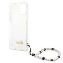 Заредете изображение във визуализатора на галерията – Guess GUHCP12MKPSWH iPhone 12/12 Pro 6,1" Transparent hardcase White Pearl - TopMag
