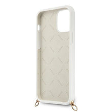 Заредете изображение във визуализатора на галерията – Guess GUHCP12MLSC4GWH iPhone 12/12 Pro 6,1" biały/white hardcase 4G Gold Chain Collection - TopMag
