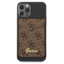 Заредете изображение във визуализатора на галерията – Guess Wallet Card Slot GUWMS4GTLBR MagSafe 4G brąz/brown - TopMag
