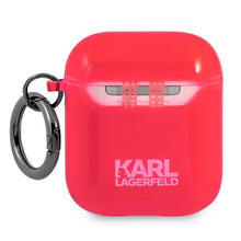 Заредете изображение във визуализатора на галерията – Karl Lagerfeld KLA2UCHFP AirPods cover różowy/pink Choupette - TopMag
