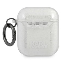 Заредете изображение във визуализатора на галерията – Karl Lagerfeld KLA2UCHGS AirPods cover srebrny/silver Glitter Choupette - TopMag
