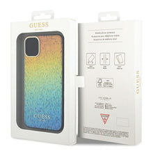 Заредете изображение във визуализатора на галерията – Original faceplate case GUESS GUHCN61HDECMI for iPhone 11 (IML Faceted Mirror / disco iridescent)
