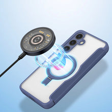 Заредете изображение във визуализатора на галерията – Dux Ducis Skin X Pro case with magnetic ring / stand for Samsung S24 - blue
