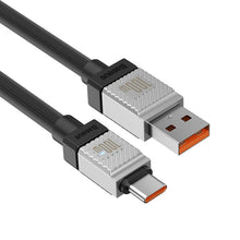 Заредете изображение във визуализатора на галерията – BASEUS cabel USB to Type C CoolPlay Fast Charging 100W 2m black CAKW000701
