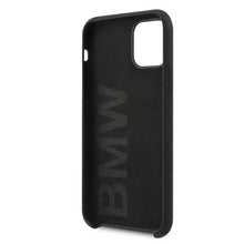 Заредете изображение във визуализатора на галерията – Etui hardcase BMW BMHCN58SILBK iPhone 11 Pro czarny/black Silicone
