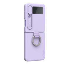 Заредете изображение във визуализатора на галерията – Nillkin CamShield Silky Silicone Case Case For Samsung Galaxy Z Flip 4 Silicon Cover With Camera Protector Purple
