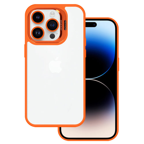 Tel Protect Kickstand case + camera glass (lens) for Iphone 11 orange