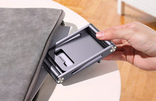 Заредете изображение във визуализатора на галерията – Ugreen metal aluminum folding phone holder tablet gray (LP263 80708)
