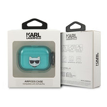 Заредете изображение във визуализатора на галерията – Karl Lagerfeld KLAPUCHFL AirPods Pro cover niebieski/blue Choupette - TopMag
