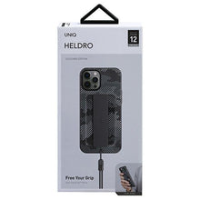 Заредете изображение във визуализатора на галерията – UNIQ etui Heldro iPhone 12 Pro Max 6,7" czarny moro/charcoal camo Antimicrobial - TopMag
