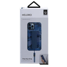 Заредете изображение във визуализатора на галерията – UNIQ etui Heldro iPhone 12 Pro Max 6,7" niebieski moro/marine camo Antimicrobial - TopMag
