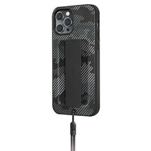 Заредете изображение във визуализатора на галерията – UNIQ etui Heldro iPhone 12/12 Pro 6,1" czarny moro/charcoal camo Antimicrobial - TopMag
