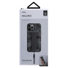 Заредете изображение във визуализатора на галерията – UNIQ etui Heldro iPhone 12/12 Pro 6,1" czarny moro/charcoal camo Antimicrobial - TopMag
