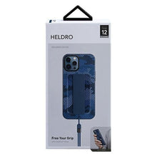 Заредете изображение във визуализатора на галерията – UNIQ etui Heldro iPhone 12/12 Pro 6,1" niebieski moro/marine camo Antimicrobial - TopMag
