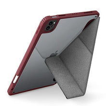 Заредете изображение във визуализатора на галерията – UNIQ etui Moven iPad Pro 11" (2021/2020) Antimicrobial bordowy/burgundy - TopMag
