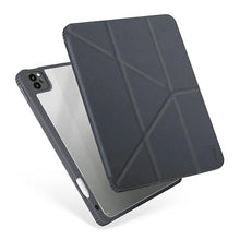 Заредете изображение във визуализатора на галерията – UNIQ etui Moven iPad Pro 11" (2021/2020) Antimicrobial szary/charcoal grey - TopMag
