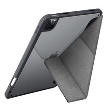 Заредете изображение във визуализатора на галерията – UNIQ etui Moven iPad Pro 12,9" (2021) Antimicrobial szary/charcoal grey - TopMag
