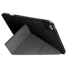 Заредете изображение във визуализатора на галерията – UNIQ etui Transforma iPad Pro 12,9" (2021) Antimicrobial czarny/ebony black - TopMag
